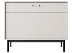 Komoda dwudrzwiowa Japandies 104 cm Szary beż