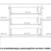 Komoda dwudrzwiowa Klazby 150 cm z trzema szufladami kaszmir lamele