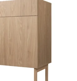 Komoda dwudrzwiowa Nolie z dwoma szufladami 100 cm Dąb Olejowany