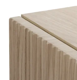 Komoda dwudrzwiowa Nolie z dwoma szufladami 100 cm Dąb Olejowany