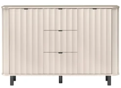 Komoda dwudrzwiowa Novado z trzema szufladami 137 cm kaszmir