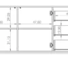 Komoda dwudrzwiowa Perila 150 cm z szufladami biała