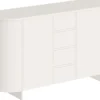 Komoda dwudrzwiowa Reflicy z czterema szufladami 163 cm kaszmir mat