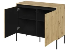 Komoda dwudrzwiowa Trend 98 cm z LED Dąb artisan