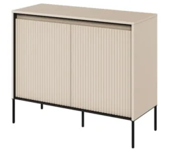 Komoda dwudrzwiowa Trend 98 cm z LED Beżowa