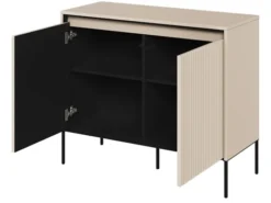 Komoda dwudrzwiowa Trend 98 cm z LED Beżowa