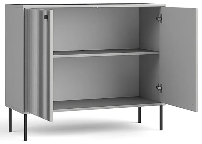 Komoda dwudrzwiowa Zeito 105 cm szara