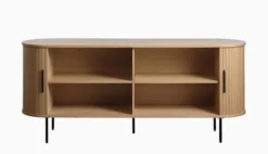 Komoda Gativel lamele 180 cm dąb naturalny