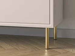Komoda jednodrzwiowa Loppa z trzema szufladami 120 cm Kaszmir