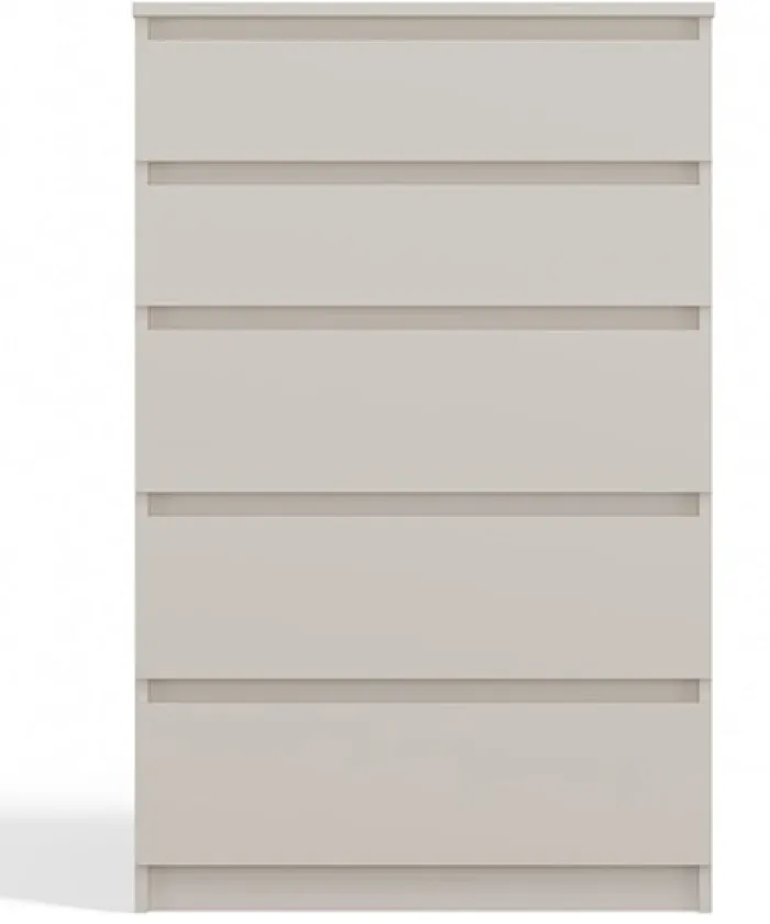 Komoda Malwa z pięcioma szufladami 70 cm kaszmir