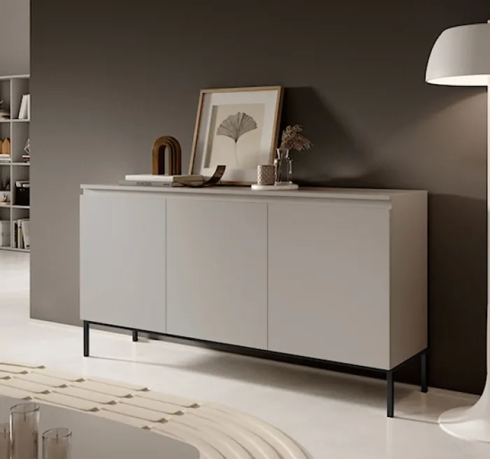 Komoda trzydrzwiowa Bemmi 150 cm kaszmir