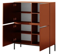 Komoda wysoka Bemmi 100 cm Ceglasty