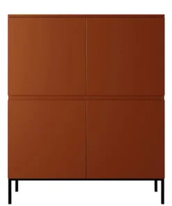 Komoda wysoka Bemmi 100 cm Ceglasty