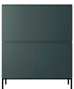 Komoda wysoka Bemmi 100 cm Ciemnozielony