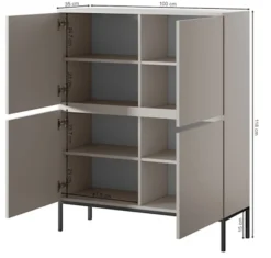 Komoda wysoka Bemmi 100 cm kaszmir