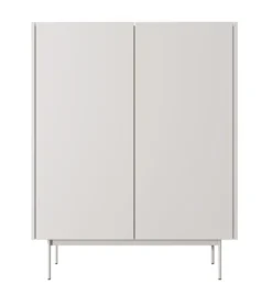 Komoda wysoka Color 97 cm dwudrzwiowa Kaszmir / Dąb Linea
