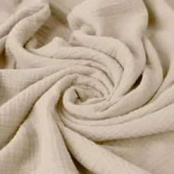 Komplet pościeli bawełnianej Muslin 200x140 cm z poszewką na poduszkę 80x70 cm beżowa