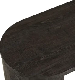 Konsola Bibione 114 cm ciemnobrązowa
