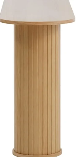 Konsola Gativel 130 cm lamele dąb naturalny