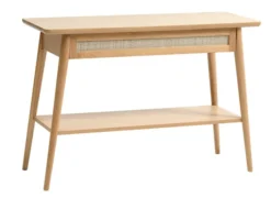Konsola Visimmy 110x40 cm dąb/plecionka