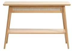 Konsola Visimmy 110x40 cm dąb/plecionka