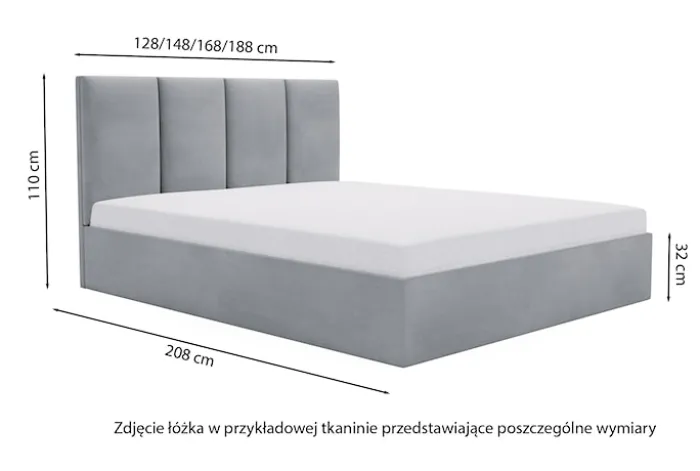 Łóżko tapicerowane 160x200 cm Drimmi z pojemnikiem rudobrązowe velvet hydrofobowy