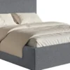 Łóżko tapicerowane 140x200 cm Softie z pojemnikiem grafitowe szenil stelaż metalowy