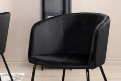 Krzesło tapicerowane Ressator czarny velvet