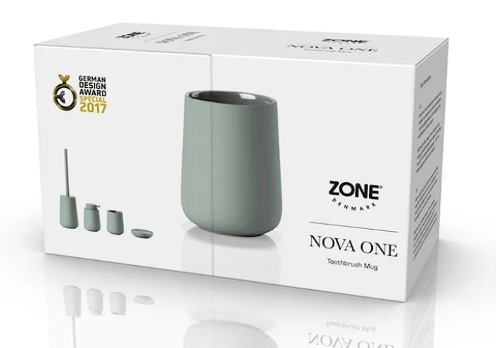Kubek na szczoteczki do zębów Nova One zielony