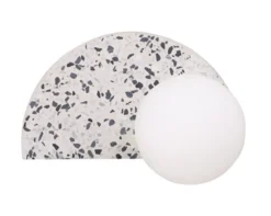 Lampa ścienna Abbeville 13 cm szara lastryko