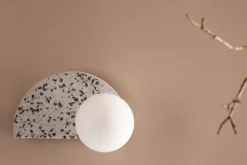 Lampa ścienna Abbeville 13 cm szara lastryko