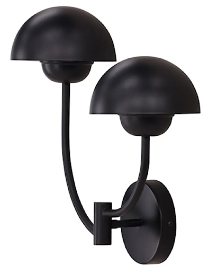Lampa ścienna Lyckorna x2 35 cm czarna