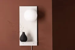 Lampa ścienna Troyes 45 cm kremowa