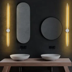 Lampa ścienna Walriefle 91 cm biała