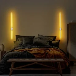 Lampa ścienna Walriefle 91 cm biała