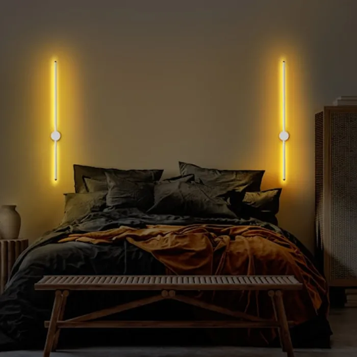 Lampa ścienna Walriefle 91 cm biała