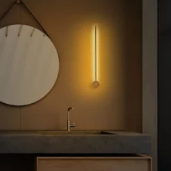Lampa ścienna Walriefle 62 cm złota