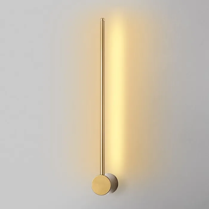 Lampa ścienna Walriefle 62 cm złota