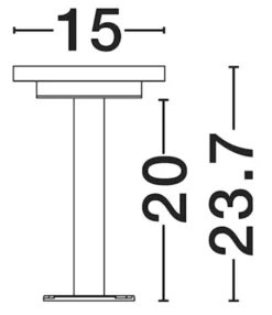 Lampa ogrodowa Ceyelly LED 24 cm czarna