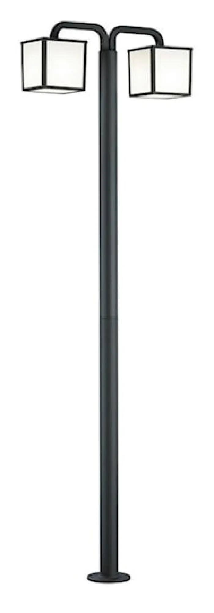 Lampa ogrodowa Cubango x2 200 cm antracytowa
