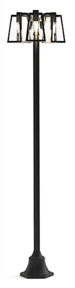Lampa ogrodowa Fia x3 186 cm czarna