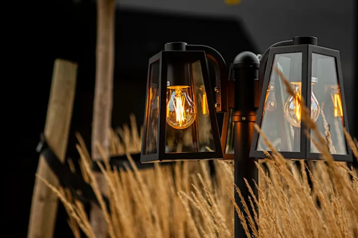 Lampa ogrodowa Fia x3 186 cm czarna