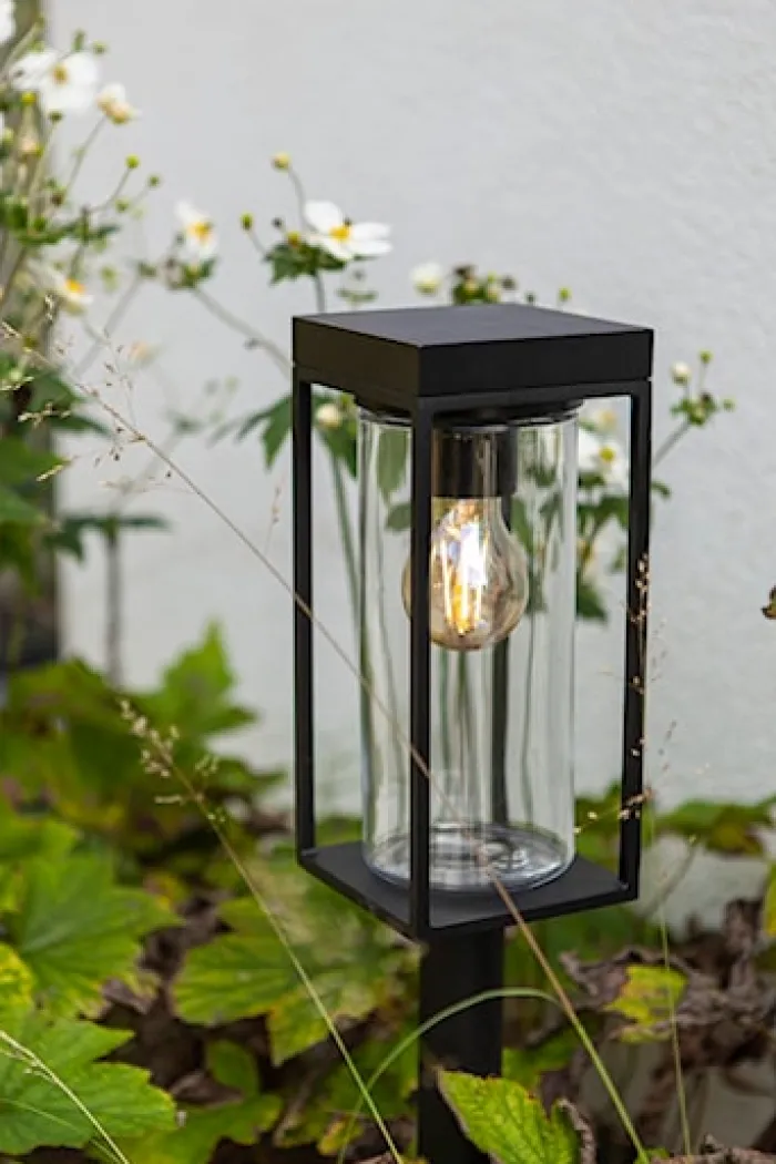 Lampa ogrodowa Flair LED solarna czarna