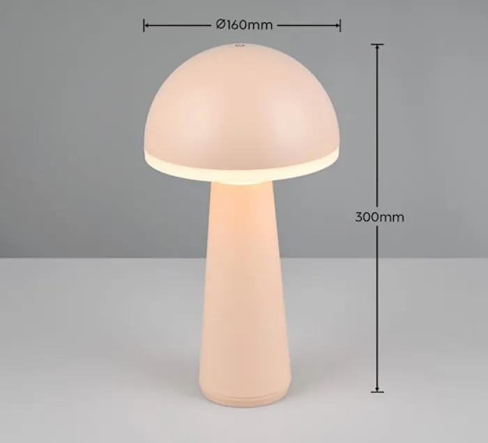 Lampa ogrodowa Fungo LED beżowa