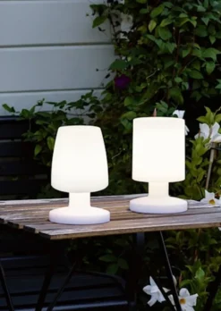 Lampa ogrodowa Lora LED biała
