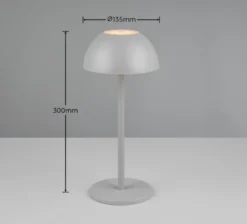 Lampa ogrodowa Ricardo LED szara