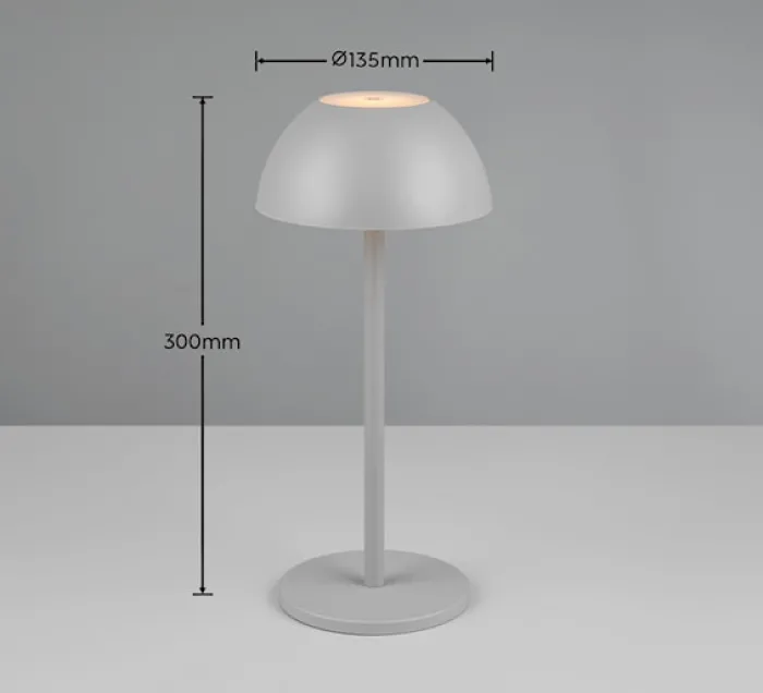 Lampa ogrodowa Ricardo LED szara