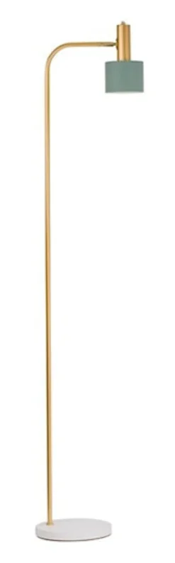 Lampa podłogowa Chilley szaro-złota
