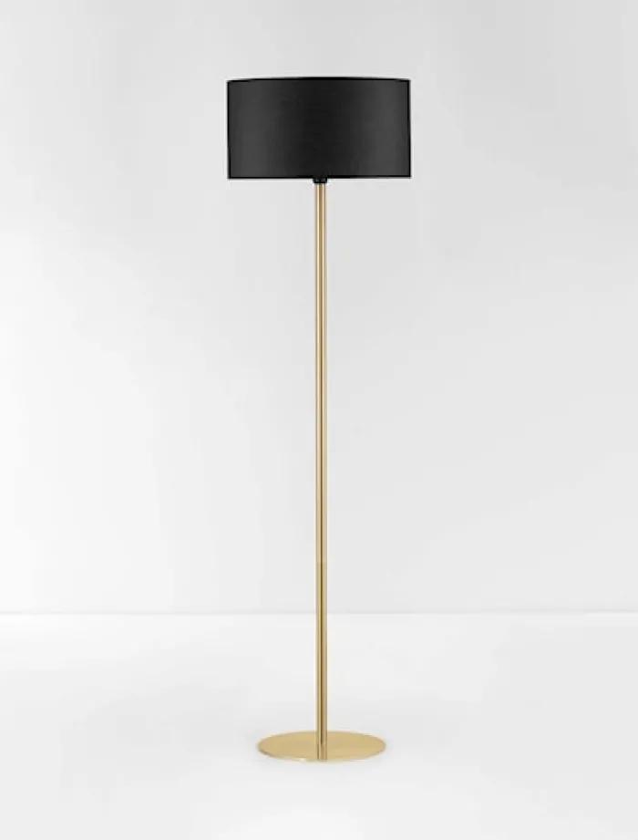Lampa podłogowa Daugene czarno-złota