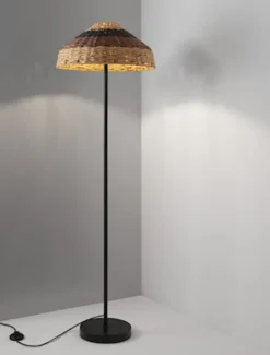 Lampa podłogowa Digilly czarno-brązowa